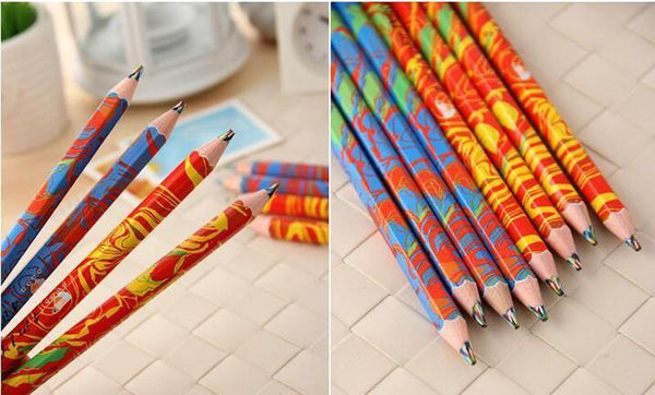 Planet Gates 20pcs/lot Mixed Colors Rainbow Pencil Art Drawing Pencils Writing Sketches Children Graffiti