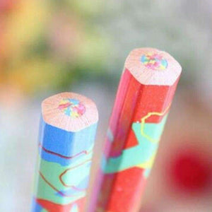Planet Gates 20pcs/lot Mixed Colors Rainbow Pencil Art Drawing Pencils Writing Sketches Children Graffiti Pen School Supplies