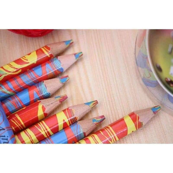 Planet Gates 20pcs/lot Mixed Colors Rainbow Pencil Art Drawing Pencils Writing Sketches Children Graffiti Pen School Supplies