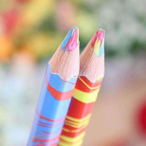 Planet Gates 20pcs/lot Mixed Colors Rainbow Pencil Art Drawing Pencils Writing Sketches Children Graffiti Pen School Supplies