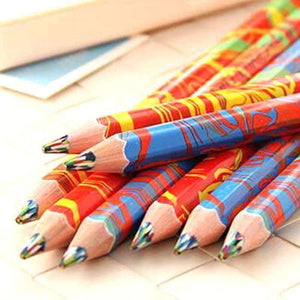 Planet Gates 20pcs/lot Mixed Colors Rainbow Pencil Art Drawing Pencils Writing Sketches Children Graffiti Pen School Supplies
