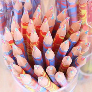 Planet Gates 20pcs/lot Mixed Colors Rainbow Pencil Art Drawing Pencils Writing Sketches Children Graffiti Pen School Supplies
