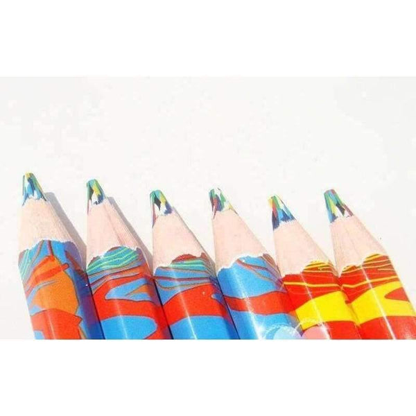 Planet Gates 20pcs/lot Mixed Colors Rainbow Pencil Art Drawing Pencils Writing Sketches Children Graffiti Pen School Supplies