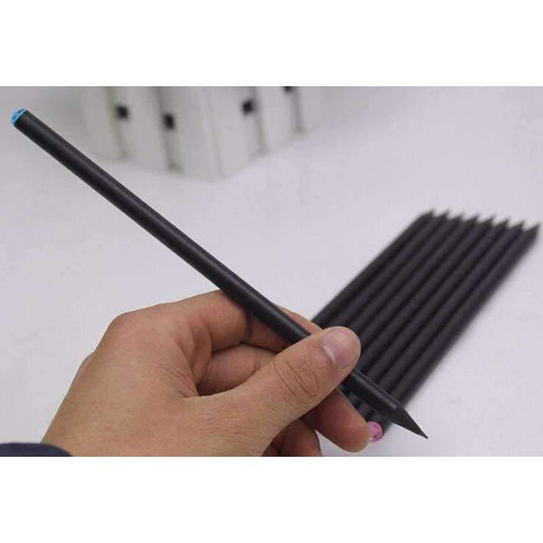 Planet Gates 20pcs/lot Natural Wooden HB Pencil Practical Student Stationery for School Office Supplies Black Wood Writing Pens Free Shipping