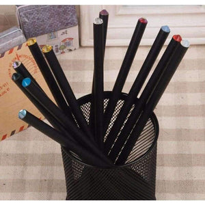 Planet Gates 20pcs/lot Natural Wooden HB Pencil Practical Student Stationery for School Office Supplies Black Wood Writing Pens Free Shipping