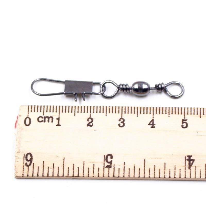 Planet Gates 20PCS/lot Pike Fishing Accessories Connector Pin Bearing Rolling Swivel Stainless Steel Snap Fishhook Lure Swivels Tackle