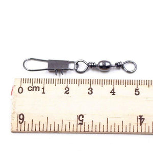 Planet Gates 20PCS/lot Pike Fishing Accessories Connector Pin Bearing Rolling Swivel Stainless Steel Snap Fishhook Lure Swivels Tackle