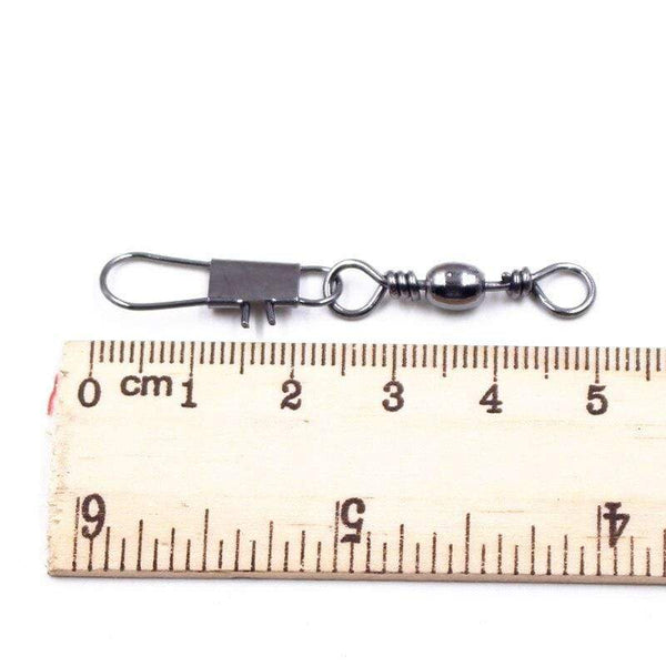 Planet Gates 20PCS/lot Pike Fishing Accessories Connector Pin Bearing Rolling Swivel Stainless Steel Snap Fishhook Lure Swivels Tackle