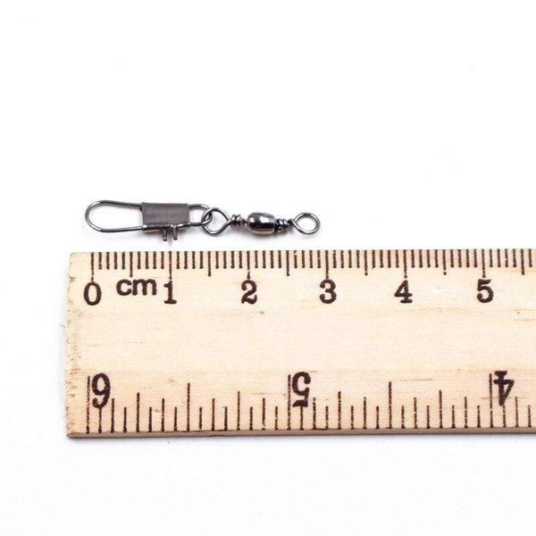 Planet Gates 20PCS/lot Pike Fishing Accessories Connector Pin Bearing Rolling Swivel Stainless Steel Snap Fishhook Lure Swivels Tackle