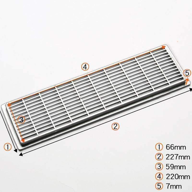 Planet Gates 20Pcs/Lot Premintehdw  66*227mm Plastic Air Vent Ventilator Grille Cover Ventilation For Closet Shoe Cabinet