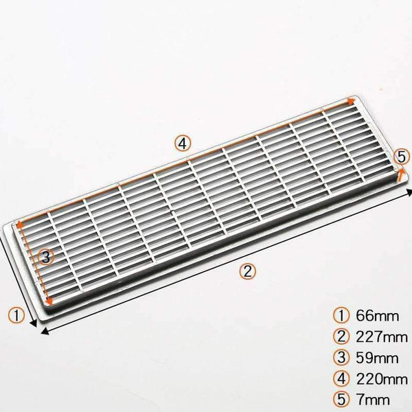 Planet Gates 20Pcs/Lot Premintehdw  66*227mm Plastic Air Vent Ventilator Grille Cover Ventilation For Closet Shoe Cabinet
