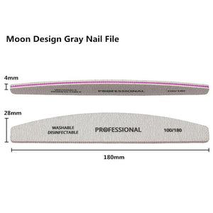 Planet Gates 20Pcs/Lot Professional Nail File 100/180 Nail Buffer Block lime a ongle Pedicure Manicure Tips Gel Polish Curve Nail Care Tools