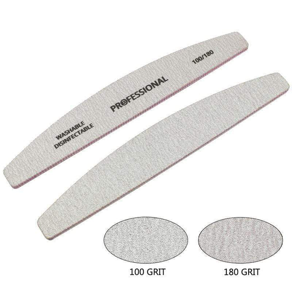 Planet Gates 20Pcs/Lot Professional Nail File 100/180 Nail Buffer Block lime a ongle Pedicure Manicure Tips Gel Polish Curve Nail Care Tools