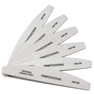 Planet Gates 20Pcs/Lot Professional Nail File 100/180 Nail Buffer Block lime a ongle Pedicure Manicure Tips Gel Polish Curve Nail Care Tools