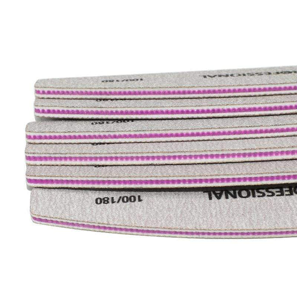 Planet Gates 20Pcs/Lot Professional Nail File 100/180 Nail Buffer Block lime a ongle Pedicure Manicure Tips Gel Polish Curve Nail Care Tools