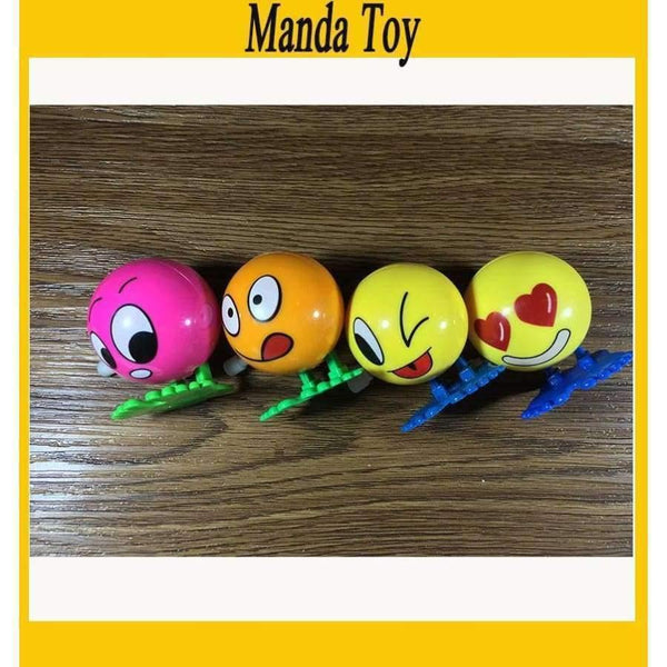 Planet Gates 20pcs/lot Random Emoji Wind Up Ball Classic Kids Toys Face Wind Up Toy Free Shipping