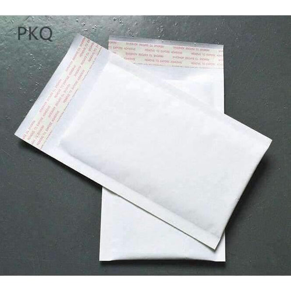 Planet Gates 20pcs/lot White Kraft paded bubble envelops mailer bags,small jewelry bubble envelops courier bag  Business Envelope Supplies