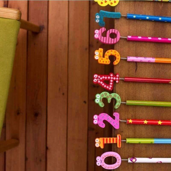 Planet Gates 20pcs/lot Writing Painting Digital Pencils With Spring Wooden Pen School Office Supplies Stationery Free Shipping Papelaria