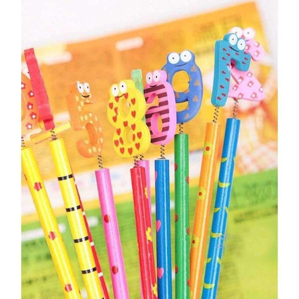 Planet Gates 20pcs/lot Writing Painting Digital Pencils With Spring Wooden Pen School Office Supplies Stationery Free Shipping Papelaria