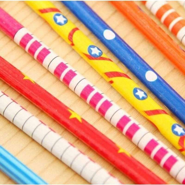 Planet Gates 20pcs/lot Writing Painting Digital Pencils With Spring Wooden Pen School Office Supplies Stationery Free Shipping Papelaria