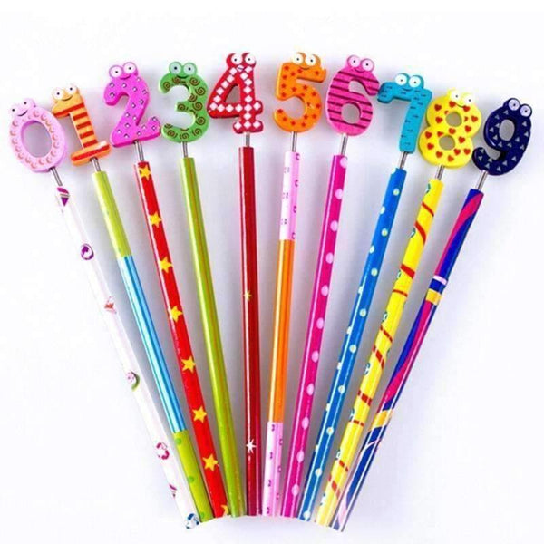 Planet Gates 20pcs/lot Writing Painting Digital Pencils With Spring Wooden Pen School Office Supplies Stationery Free Shipping Papelaria