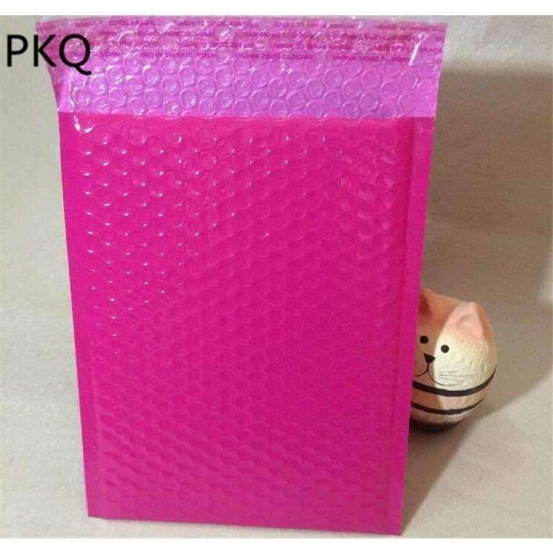 Planet Gates 20PCS/lots Pink/Orange Plastic Bubble Envelope Poly Envelope Waterproof Packaging Mail Bag Office Business Supplies