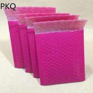 Planet Gates 20PCS/lots Pink/Orange Plastic Bubble Envelope Poly Envelope Waterproof Packaging Mail Bag Office Business Supplies