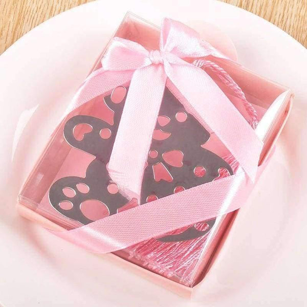 Planet Gates 20pcs Pink Blue Bear Bookmark For Birthday Bridal Christening Wedding girl baby shower favor baby shower souvenirs Free shipping