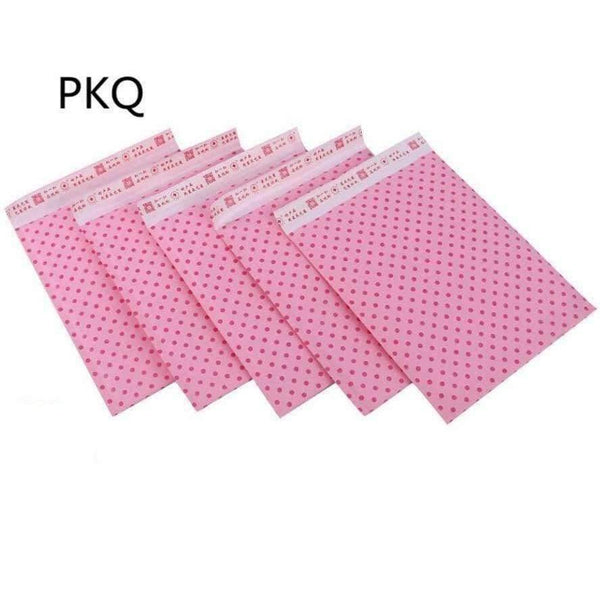 Planet Gates 20pcs Pink dot Bubble Mailing Padded Envelope Bags Business Supplies Bubble Mailers Padded Envelopes Packaging Shipping Bags