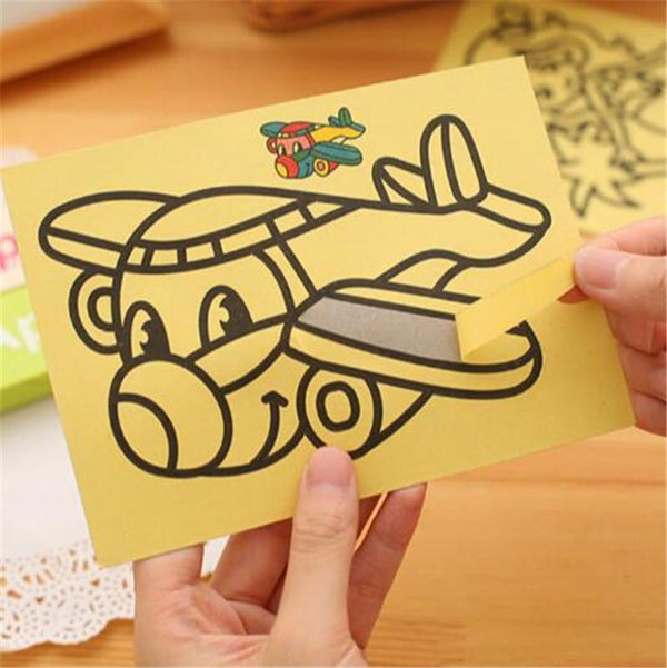 Planet Gates 20pcs/Set Drawing Board Magic Scratch Art Child Painting Creative Cards Stickers Learning Education Toy Coloring Books For Kids