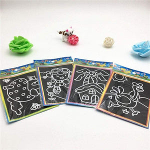 Planet Gates 20pcs/Set Drawing Board Magic Scratch Art Child Painting Creative Cards Stickers Learning Education Toy Coloring Books For Kids