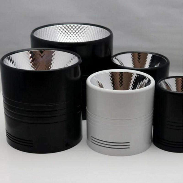 Planet Gates 20W Surface Mounted Dimmable LED Downlight COB 10W 15W LED Down Lights AC110V 220V Ceiling lamp White/Black commercial lighting