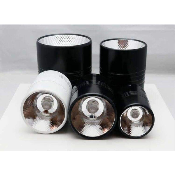 Planet Gates 20W Surface Mounted Dimmable LED Downlight COB 10W 15W LED Down Lights AC110V 220V Ceiling lamp White/Black commercial lighting