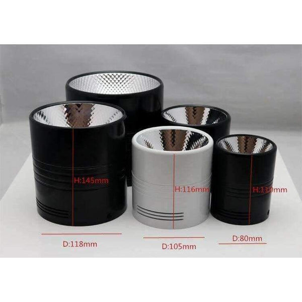 Planet Gates 20W Surface Mounted Dimmable LED Downlight COB 10W 15W LED Down Lights AC110V 220V Ceiling lamp White/Black commercial lighting