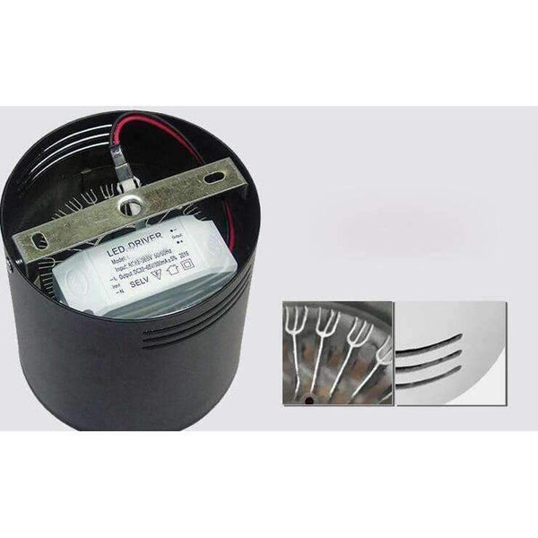 Planet Gates 20W Surface Mounted Dimmable LED Downlight COB 10W 15W LED Down Lights AC110V 220V Ceiling lamp White/Black commercial lighting