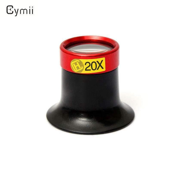 Planet Gates 20X Monocular Magnifying Glass Loupe Lens Magnifier Eyeglass Jeweler Watch Repair Tool For Professional Repair
