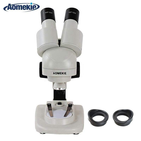 Planet Gates 20X Stereo Microscope Binocular Tilted Eyepieces Top LED PCB Solder Phone Repair