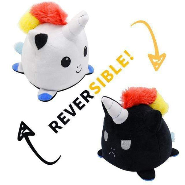 Planet Gates 20X15X15cm 13 2021 Reversible Cat Gato Kids Plushie Plush Animals Unicorn Double Sided Flip Doll Cute Toys For Peluches Plush Toys