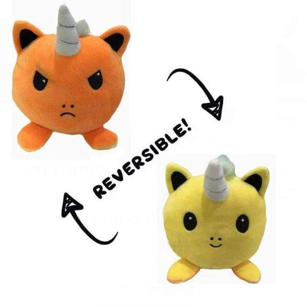 Planet Gates 20X15X15cm 19 2021 Reversible Cat Gato Kids Plushie Plush Animals Unicorn Double Sided Flip Doll Cute Toys For Peluches Plush Toys