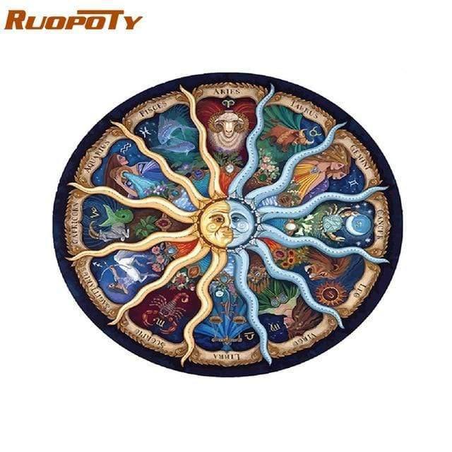 Frame Forest Castle DIY Painting By Numbers Landscape Modern Wall Art Picture Paint By Numbers For Home Decors Artwork