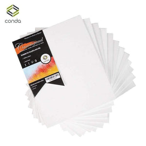 Planet Gates 20x25.4cm (8x10inch) Canvas Panels Pack of 12 Artist Quality Acid Free Canvas Board Oil Painting Board Art Supplies