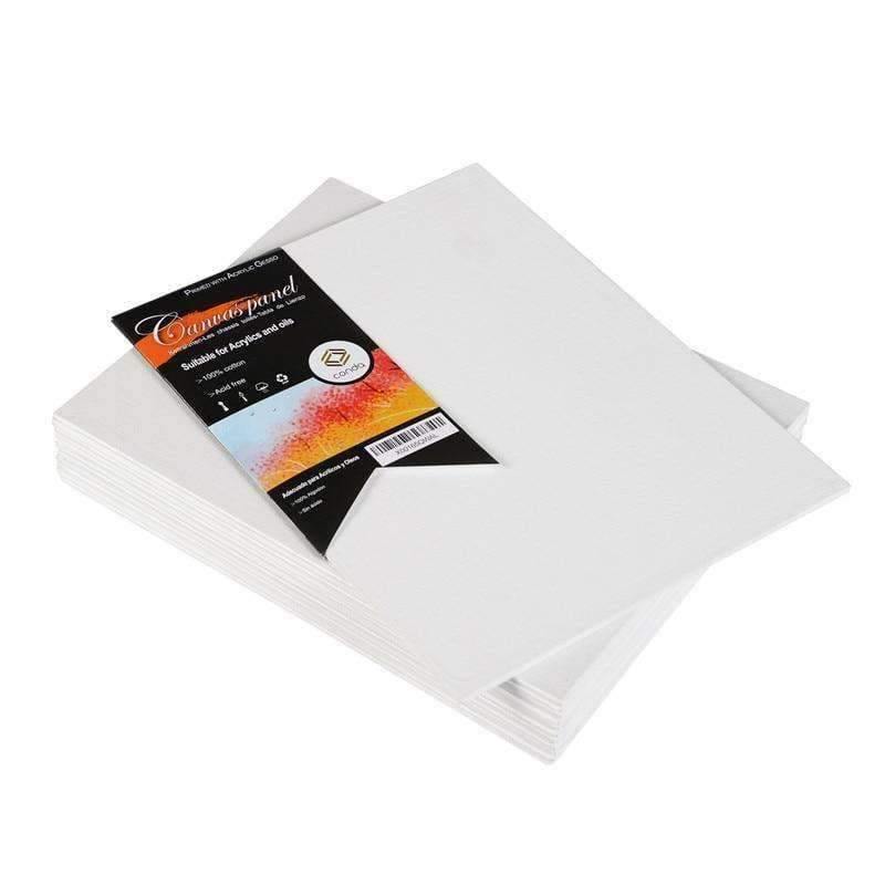 Planet Gates 20x25.4cm (8x10inch) Canvas Panels Pack of 12 Artist Quality Acid Free Canvas Board Oil Painting Board Art Supplies