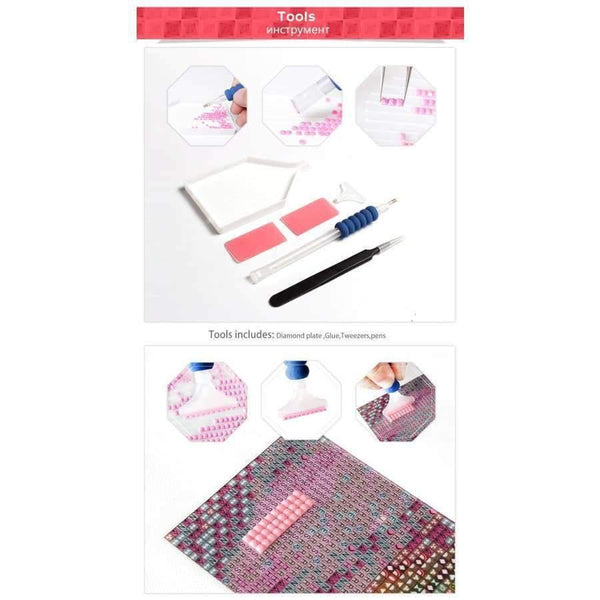 Planet Gates 20x25cm rolled bag Full Diamond Painting Cartoon Diamond Embroidery 5D Diy Diamond Mosaic Rhinestones Picture Needle Arts Craft