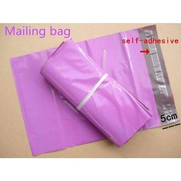 Planet Gates 20x34cm 100pcs Mail Packaging Poly Mailer Package Pink Shipping Plastic Mailing Bag By Envelope Courier Wholesale Bulk Self-Adhesive Supplies