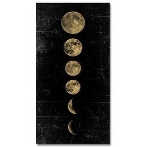Big Size Eclipse of The Moon Wall Art Picture Minimalist Canvas Poster Print Universe Long Banner Art Painting Home Decor