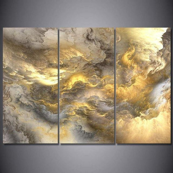 Canvas abstract painting psychedelic art space cloud Picture Posters print HD Printed 3 pieces wall art home decor