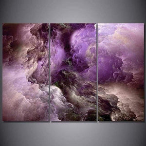Canvas abstract painting psychedelic art space cloud Picture Posters print HD Printed 3 pieces wall art home decor