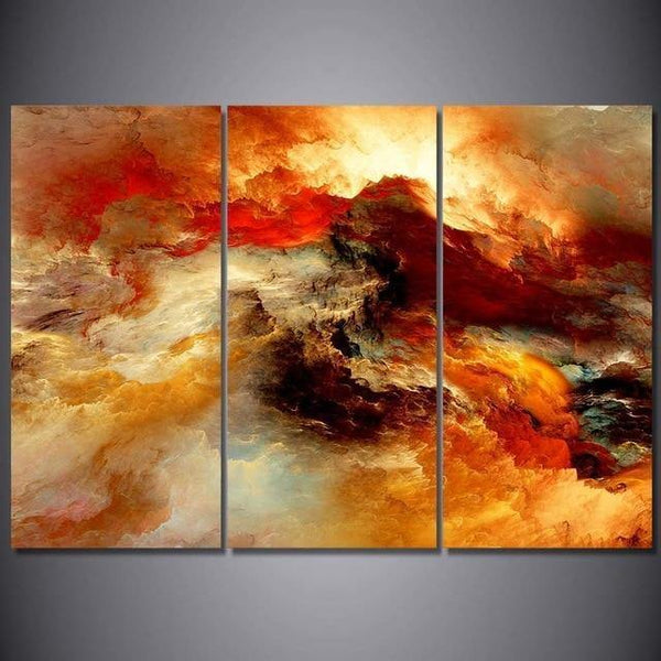 Canvas abstract painting psychedelic art space cloud Picture Posters print HD Printed 3 pieces wall art home decor