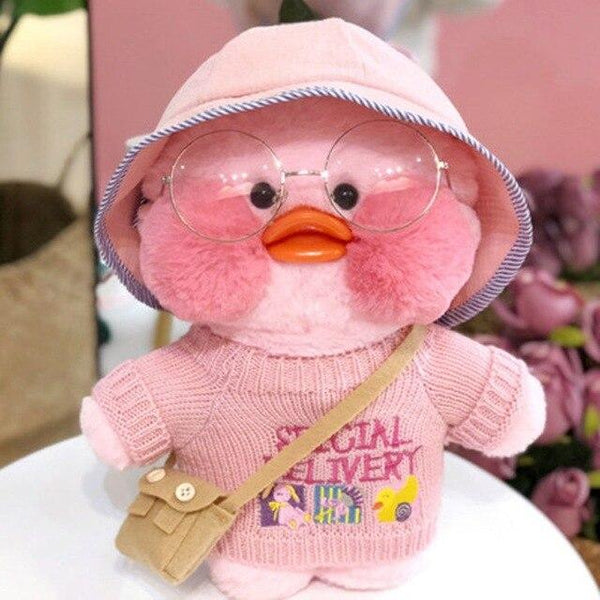 Planet Gates 21 30CM Pink LaLafanfan Kawaii Cafe Mimi Yellow Duck Plush Toy Cute Stuffed Doll Soft Animal Dolls Kids Toys Birthday Gift for girl