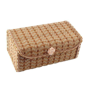 Planet Gates 21.5*12*9cm Desk Storage Box Bamboo Jewelry Box Phone Remote Control Case Cosmetic Organizer Home Office Organization